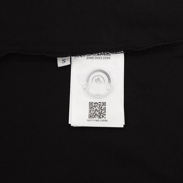 お洒落に♪モンクレール N級品 胸に刺繍ロゴ Tシャツ&ブラック moq47204